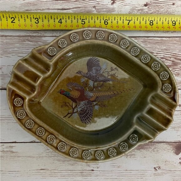 Wade Other - Vintage Wade Irish Porcelain Trinket Dish with Pheasant Design – 6.75” x 5.25”